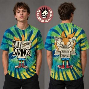Billy Strings Summer 2026 Tour Merch Rabbit Tee With Dates Tie Dye T-Shirt