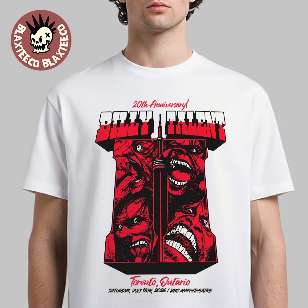 Billy Talent Toronto Ontario Canada 2026 Event Tee For Show At RBC Amphitheatre On July 18 2026 Unisex T-Shirt Billy Talent Toronto Ontario Canada 2026 Event Tee For Show At RBC Amphitheatre On July 18 2026 Unisex T-Shirt
