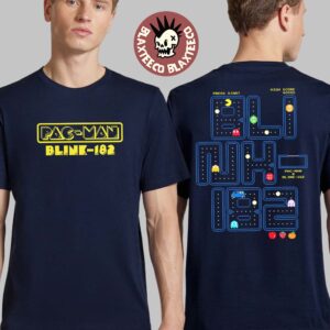 Blink-182 X Pacman San Diego Comic-Con 2026 Exclusive Pacman Arcade Pac-Maze Navy T-Shirt
