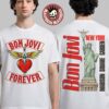 Bon Jovi Forever Tour 2026 Merch New York City Madison Square Garden From July 7 To 26 2026 Heart and Dagger Red T-Shirt