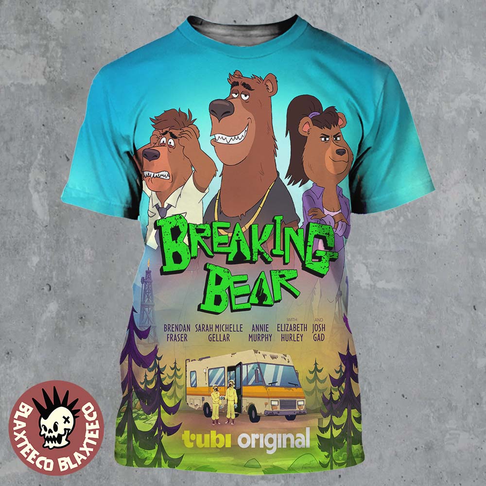 Breaking Bear Tubi Original TV Series Poster All Over Print Shirt Breaking Bear Tubi Original TV Series Poster All Over Print Shirt