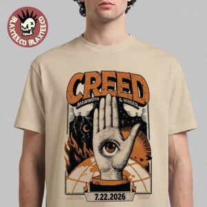 Creed Huntsville Alabama 2026 Event Poster At The Orion Amphitheater On July 22 2026 T-Shirt