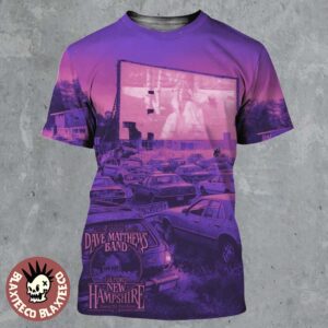 Dave Matthews Band Gilford New Hampshire 2026 Gig Poster For Show At BankNH Pavilion On July 14 2026 All Over Print Shirt