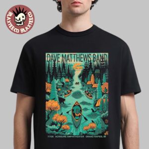 Dave Matthews Band Grand Rapids Michigan 2026 Event Poster At Acrisure Amphitheater On July 7 2026 T-Shirt