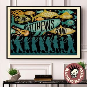 Dave Matthews Band Wantagh New York 2026 Event Poster At Northwell At Jones Beach Theater On July 21 2026 Decor Poster Canvas