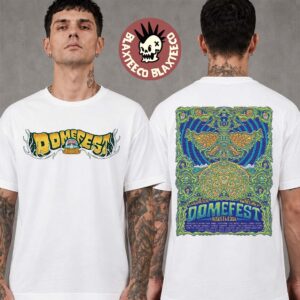 Domefest 2026 Merch Poster Lineup In New River Gorge West Virginia At Ace Adventure Resort From August 6 To 8 2026 Two Sided T-Shirt