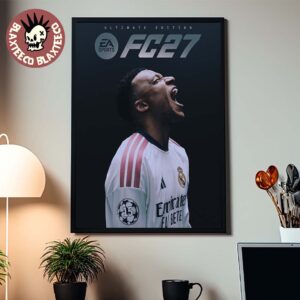 EA Sports FC 27 Kylian Mbappé Cover Athlete Ultimate Edition Cover Home Decor Poster Canvas