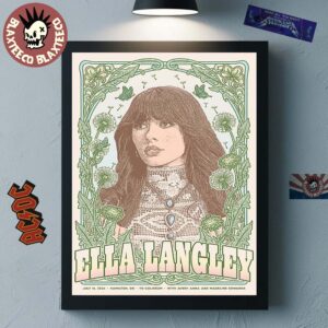 Ella Langley Hamilton Ontario Canada 2026 Event Poster At TD Coliseum On July 16 2026 Home Decor Poster Canvas