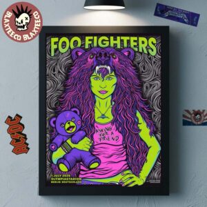 Foo Fighters Berlin Germany 2026 Venue Poster At Olympiastadion On 1 July 2026 Home Decor Poster Canvas