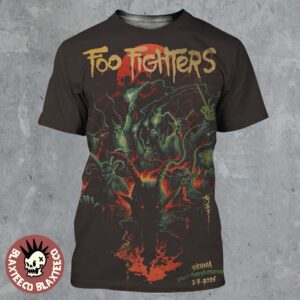 Foo Fighters Vienna Austria 2026 Exclusive City Poster At Ernst Happel Stadion On 3 July 2026 All Over Print Shirt