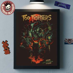 Foo Fighters Vienna Austria 2026 Exclusive City Poster At Ernst Happel Stadion On 3 July 2026 Home Decor Poster Canvas