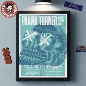 Frank Turner And The Sleeping Souls Bowl My Bones UK Tour 2026 Schedule Dates Home Decor Poster Canvas