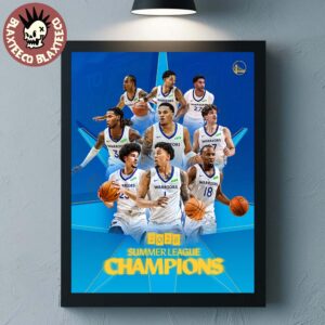 Golden State Warriors 2026 NBA Summer League Champions Home Decor Poster Canvas