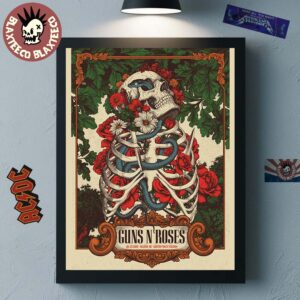 Guns N Roses Raleigh North Carolina 2026 Event Poster At Carter Finley Stadium On July 23 2026 Home Decor Poster Canvas