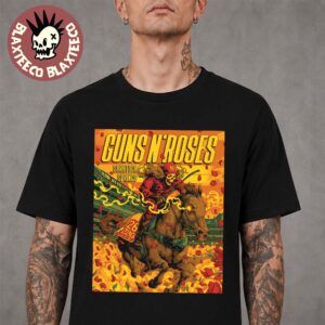 Guns N Roses Saratoga Springs New York 2026 Event Poster At Albany Med Health System At SPAC On July 26 2026 Skeleton Jockey Horse Racing Art T-Shirt