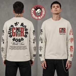 Guns N Roses World Tour 2026 Merch Long Sleeve