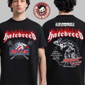 Hatebreed Saginaw Michigan 2026 Event Tee At The Vault The Summer Slaughter Tour On July 19 2026 T-Shirt