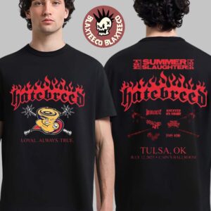 Hatebreed The Summer Slaughter Tour 2026 Tulsa Oklahoma Exclusive Event Tee At Cain’s Ball Room On July 12 2026 T-Shirt