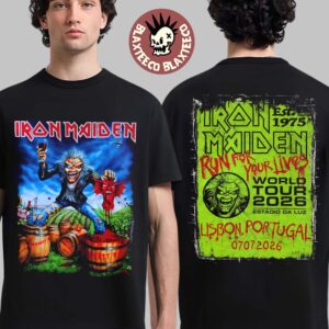 Iron Maiden Lisbon Portugal 2026 Tour Exclusive Event Tee At Estadio Da Luz On 7 July 2026 Eddie The Winemaker T Shirt