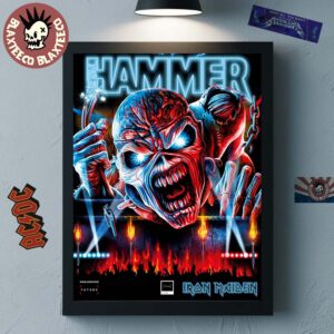 Iron Maiden X Metal Hammer Issue 415 Magazine Cover Home Decor Poster Canvas