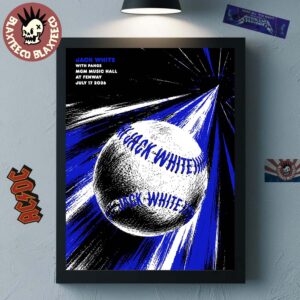 Jack White Boston Massachusetts 2026 Event Poster At MGM Music Hall At Fenway On July 17 2026 Home Decor Poster Canvas