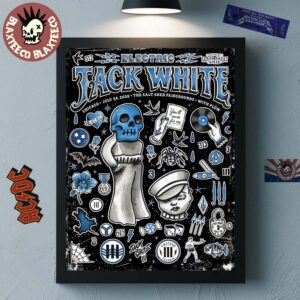Jack White Chicago 2026 Night 2 Venue Poster At The Salt Shed Fairgrounds On July 24 2026 Home Decor Poster Canvas