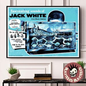 Jack White Detroit Michigan 2026 Exclusive Event Poster At Pine Knob Music Theatre On July 25 2026 Home Decor Poster Canvas