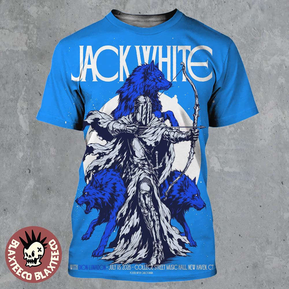 Jack White New Haven Connecticut 2026 Event Poster At College Street Music Hall On July 18 2026 All Over Print Shirt Jack White New Haven Connecticut 2026 Event Poster At College Street Music Hall On July 18 2026 All Over Print Shirt