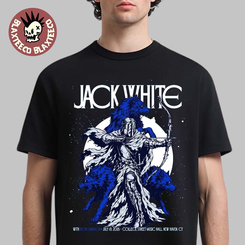 Jack White New Haven Connecticut 2026 Event Poster At College Street Music Hall On July 18 2026 Unisex T-Shirt Jack White New Haven Connecticut 2026 Event Poster At College Street Music Hall On July 18 2026 Unisex T-Shirt