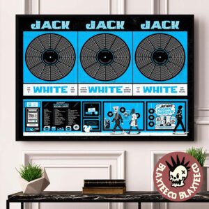 Jack White Toronto Ontario Canada 2026 Event Poster At RBC Amphitheatre On July 14 2026 Record Stores Tribute Home Decor Poster Canvas