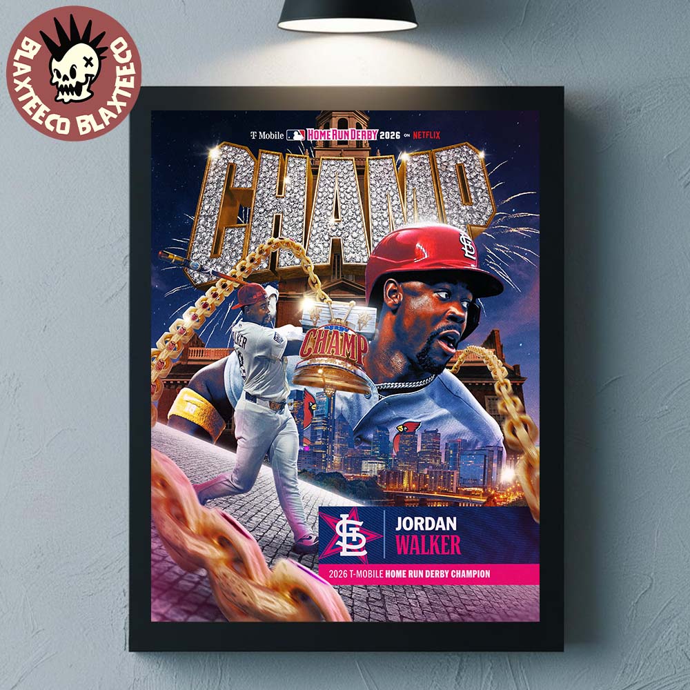 Jordan Walker St. Louis Cardinals MLB 2026 T-Mobile Home Run Derby Champion Decor Poster Canvas Jordan Walker St. Louis Cardinals MLB 2026 T-Mobile Home Run Derby Champion Decor Poster Canvas