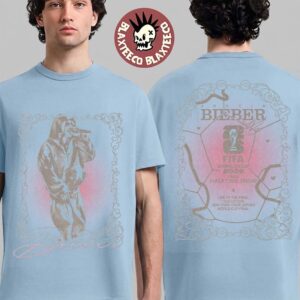 Justin Bieber FIFA World Cup 2026 Halftime Show Live At The Final Merch 19 July 2026 Baby Blue T Shirt
