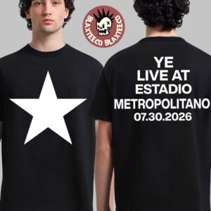 Kanye West Ye Live At Estadio Metropolitano Madrid Spain 2026 Concert Merch On July 30 2026 Star T-Shirt