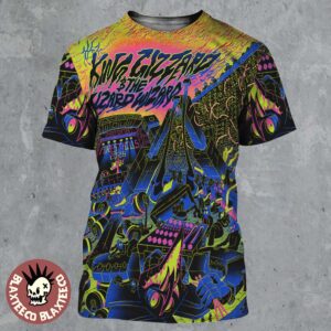 King Gizzard And The Lizard Wizard Forest Hills New York 2026 Event Poster At Forest Hills Stadium From August 20 To 23 2026 I Drink Lakes Of Motor Oil All Over Print Shirt