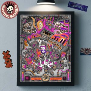 King Gizzard And The Lizard Wizard Forest Hills Queens And Under The K Bridge Brooklyn New York 2026 Event Poster On August 22 And 23 2026 Poster Canvas