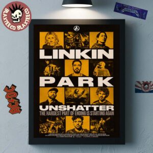 Linkin Park Unshatter Movie Poster The Hardest Part Of Ending Is Starting Again Home Decor Poster Canvas