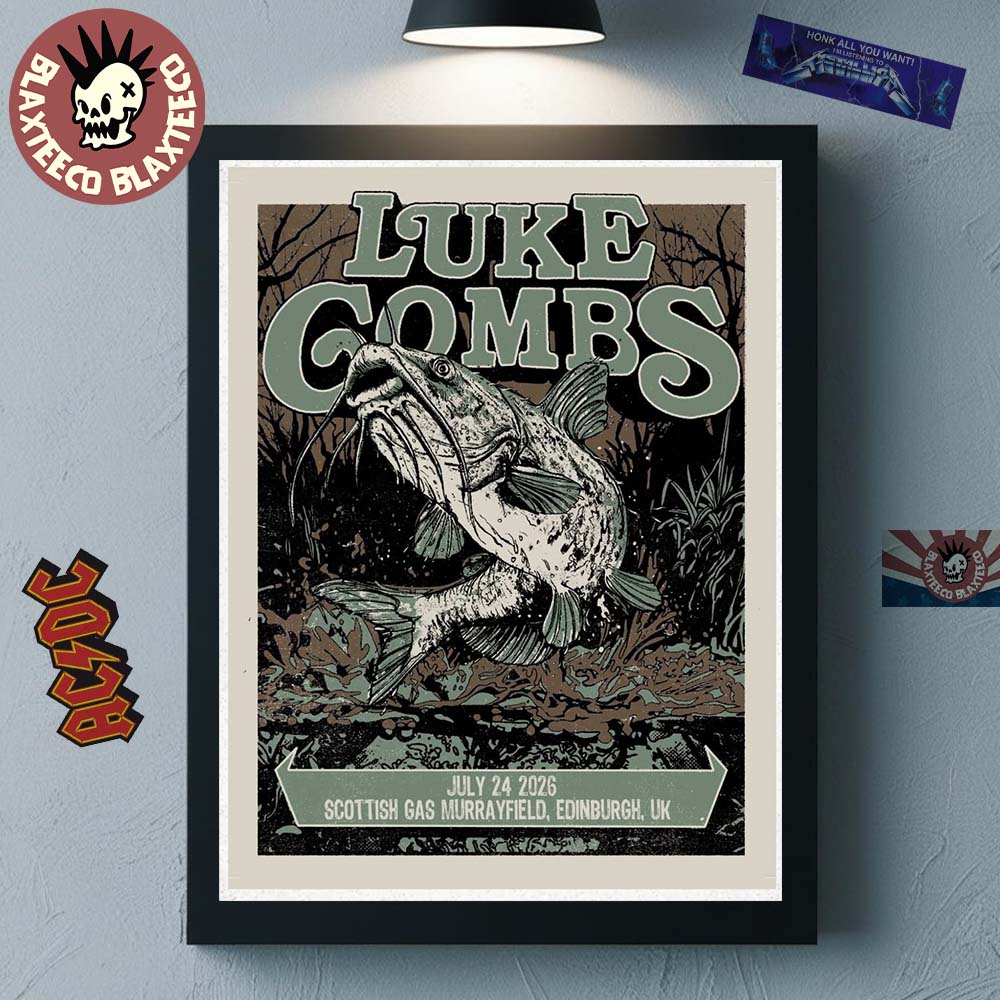 Luke Combs Edinburgh UK 2026 Night 1 Exclusive Poster At Scottish Gas Murrayfield On July 24 2026 Home Decor Poster Canvas Luke Combs Edinburgh UK 2026 Night 1 Exclusive Poster At Scottish Gas Murrayfield On July 24 2026 Home Decor Poster Canvas