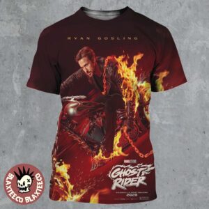 Marvel Ghost Rider Ryan Gosling Exclusive In Movie Theater 2028 All Over Print Shirt