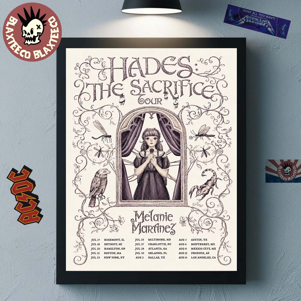Melanie Martinez Hades Sacrifice Tour 2026 Merch Poster Canvas For Home Decor Melanie Martinez Hades Sacrifice Tour 2026 Merch Poster Canvas For Home Decor