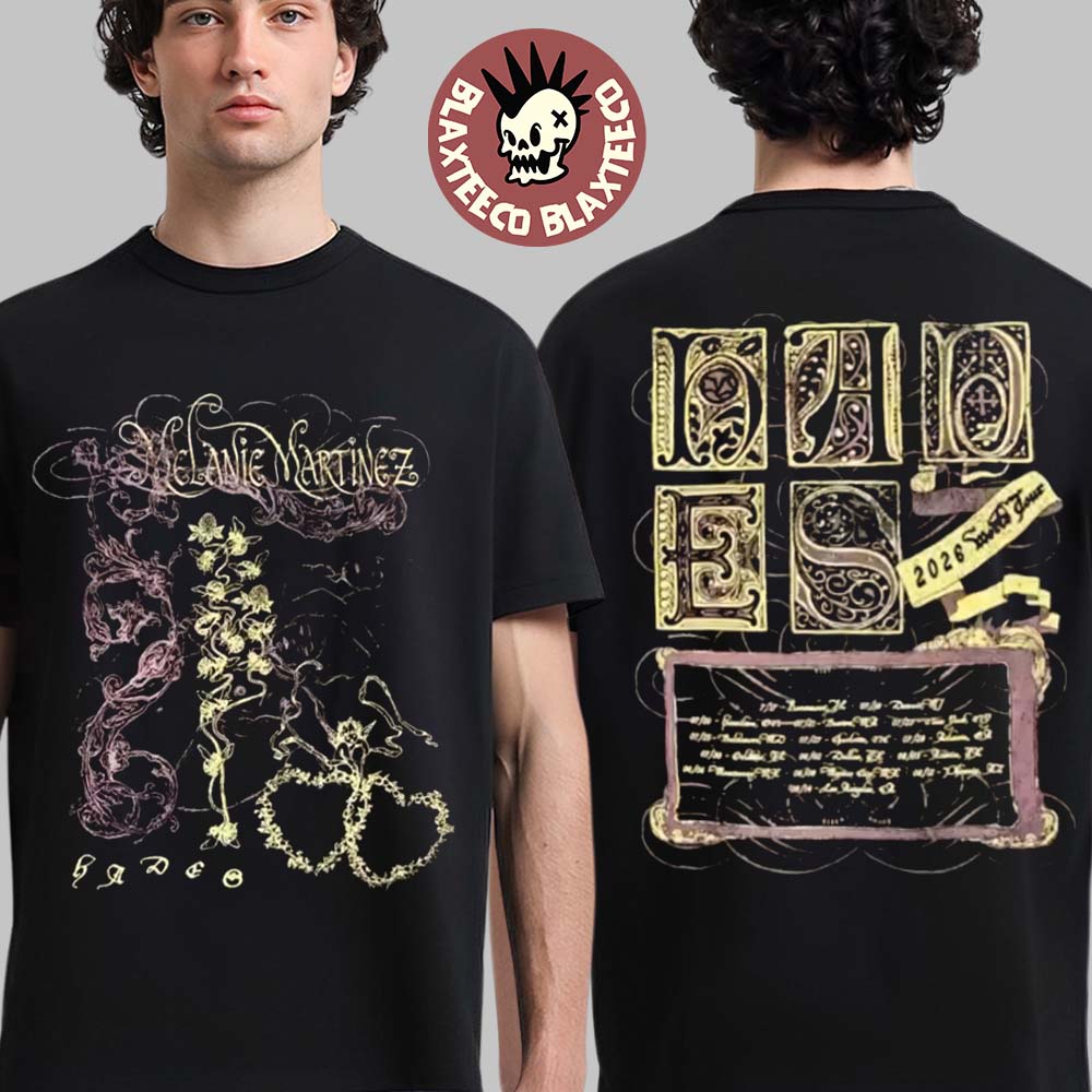 Melanie Martinez Hades The Sacrifice Tour 2026 Merch Floral Flame Two Sided T-Shirt Melanie Martinez Hades The Sacrifice Tour 2026 Merch Floral Flame Two Sided T-Shirt