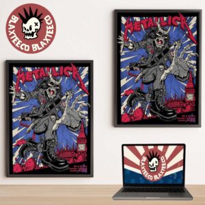 Metallica M72 London England 2026 Pop Up Shop Poster At London Stadium On 3 And 5 July 2026 Home Decor Poster Canvas