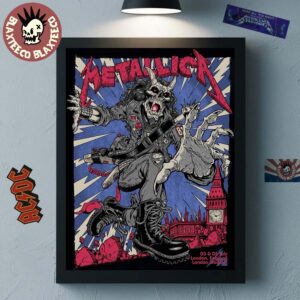 Metallica M72 London England 2026 Pop Up Shop Poster At London Stadium On 3 And 5 July 2026 Home Decor Poster Canvas