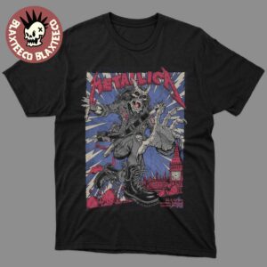 Metallica M72 London England 2026 Pop Up Shop Poster At London Stadium On 3 And 5 July 2026 T-Shirt