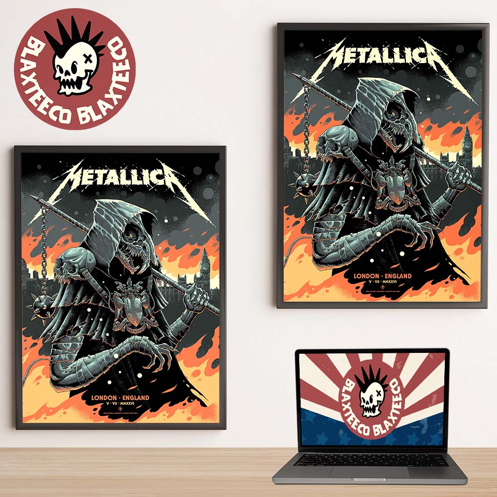 Metallica M72 London England UK 2026 Night 2 Event Poster At London Stadium On 5 June 2026 Home Decor Poster Canvas Metallica M72 London England UK 2026 Night 2 Event Poster At London Stadium On 5 June 2026 Home Decor Poster Canvas