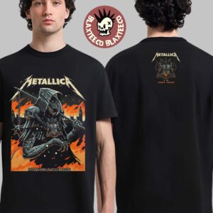 Metallica M72 London England UK 2026 Night 2 Exclusive Merch Plague Doctor Tee At London Stadium On 5 July 2026 Art By Luke Preece T-Shirt
