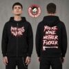 Motionless In White MIW The Sweat And Blood Tour 2026 Merch Be Note Afraid Of The Dark T-Shirt