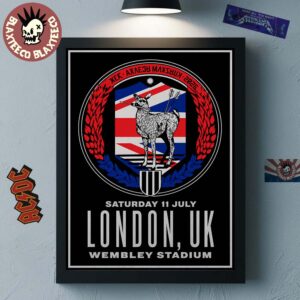 My Chemical Romance London UK Wembley Stadium 2026 Exclusive Poster On 11 July 2026 Home Decor Poster Canvas