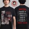 Metallica M72 London England UK 2026 Night 1 And 2 Combined Set Event Poster At London Stadium On 3 And 5 June 2026 Two Sided T-Shirt