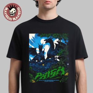 Phish Dry Goods Columbia Maryland 2026 Exclusive Event Poster At Merriweather Post Pavilion On July 18 And 19 2026 Black Dragons T-Shirt