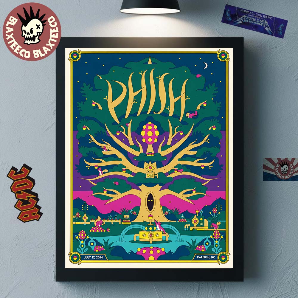 Phish Dry Goods Raleigh North Carolina 2026 Event Poster On July 17 2026 Home Decor Poster Canvas Phish Dry Goods Raleigh North Carolina 2026 Event Poster On July 17 2026 Home Decor Poster Canvas